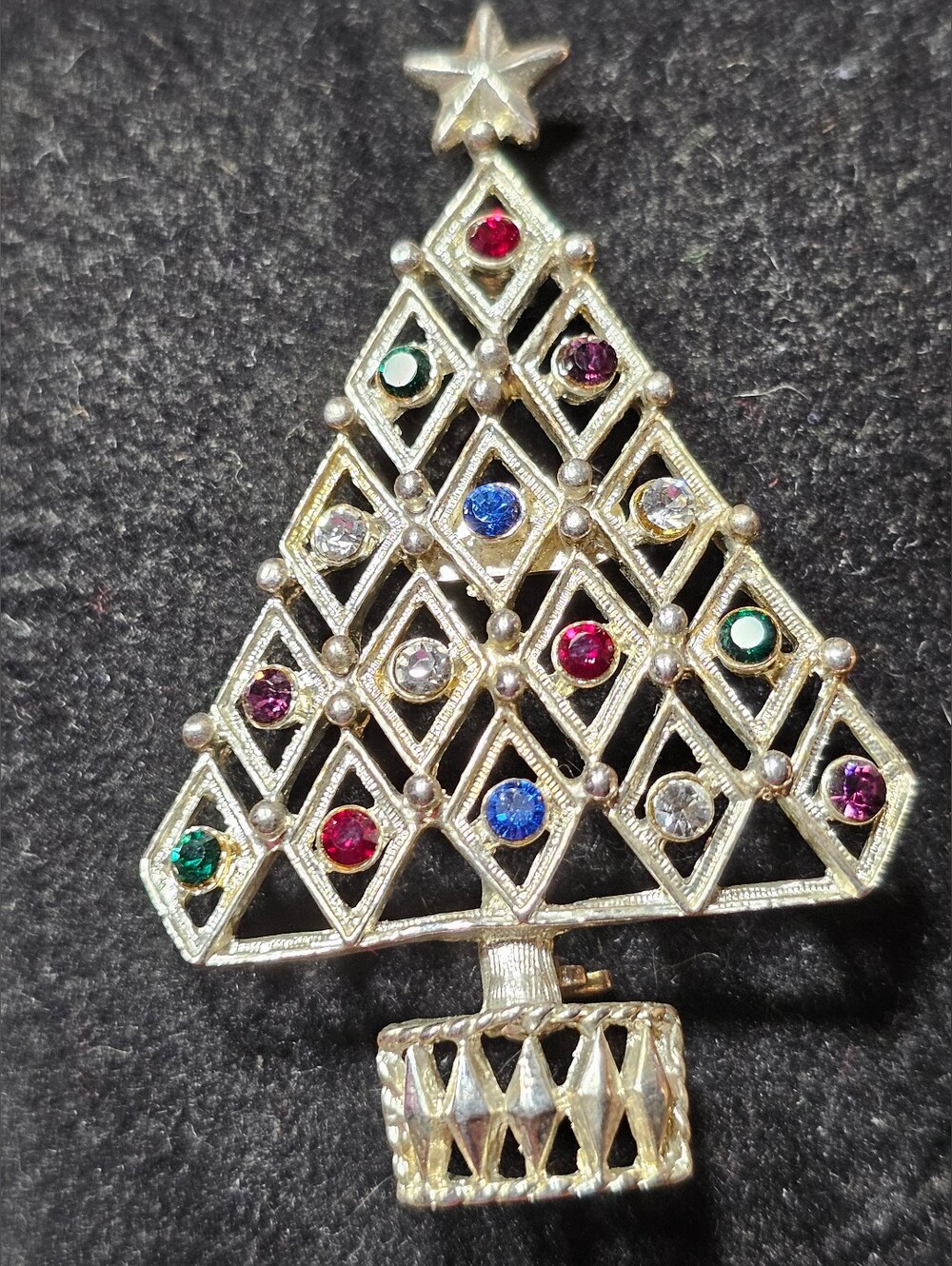 Eisenberg Ice Christmas Tree Brooch